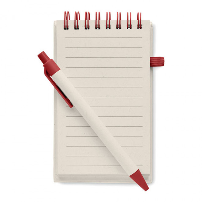 BLOC-NOTES A6 PERSONNALISABLE 'LEITE' - rouge