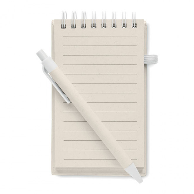 BLOC-NOTES A6 PERSONNALISABLE 'LEITE' - blanc