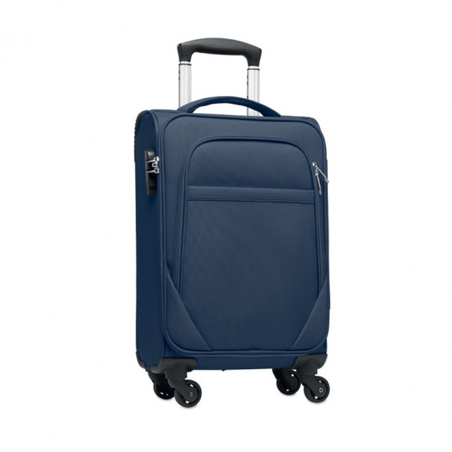 VALISE CABINE PUBLICITAIRE RPET 'KARAGO' - bleu