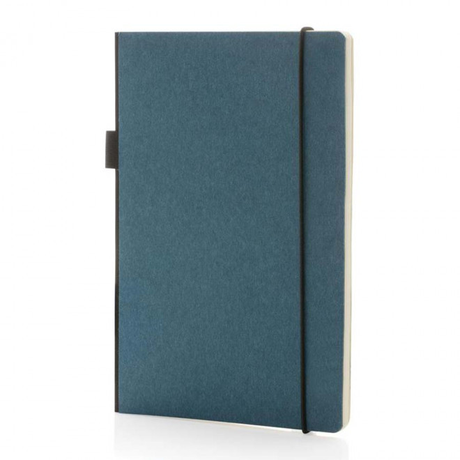 CARNET A5 PERSONNALISABLE AVEC SOUFFLET 'FLODI' - bleu