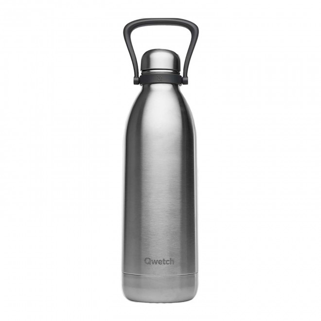 BOUTEILLE ISOTHERME PERSONNALISABLE INOX '1,5L QWETCH®' - argenté