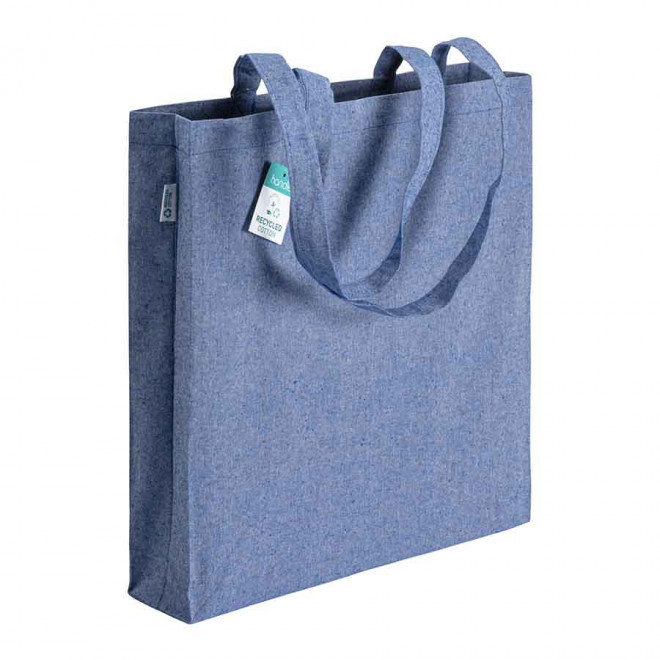 SAC COTON RECYCLE PERSONNALISABLE 190 GR/M2 'BOQUITA' - bleu