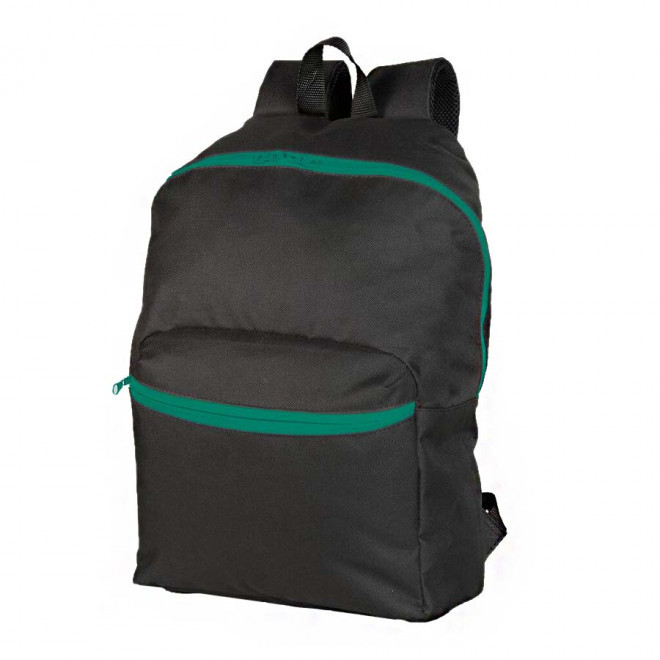 SAC A DOS PERSONNALISABLE 'MARTOCK' - black/kelly green