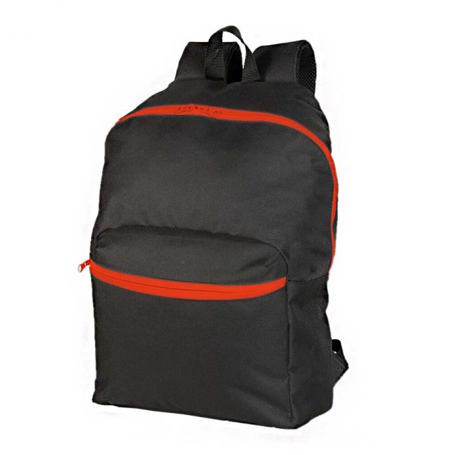 SAC A DOS PERSONNALISABLE 'MARTOCK' - black/orange
