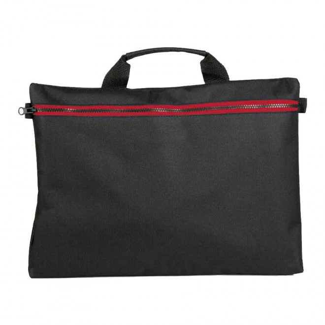 SACOCHE PUBLICITAIRE POUR ORDINATEUR 'WARTER' - black/red