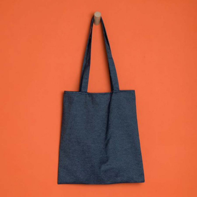 TOTE BAG PERSONNALISÉ JEANS 'NICOLE' - bleu jean