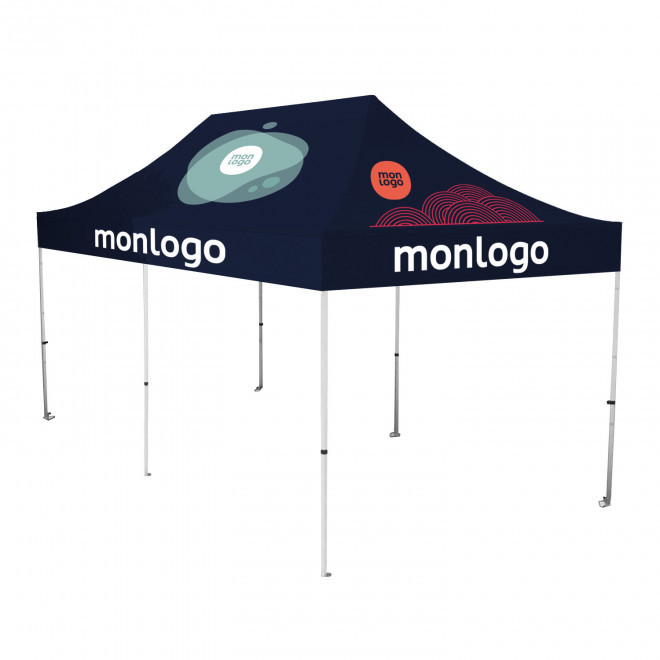 BARNUM PLIANT/TENTE DE RECEPTION PERSONNALISABLE 6X3M 'TELTA' - blanc