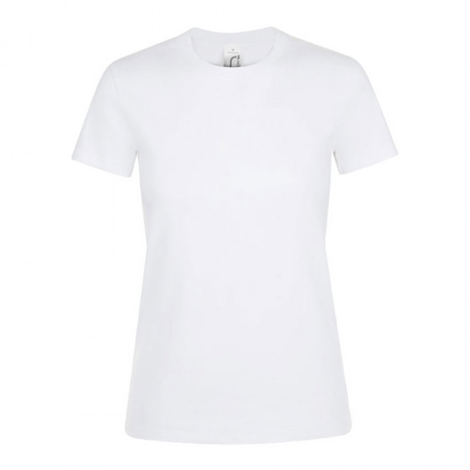 TEE-SHIRT PUBLICITAIRE FEMME BLANC 'REGENT' - EXPÉDITION RAPIDE 4J - blanc