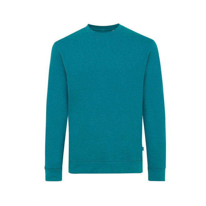 PULL PERSONNALISÉ À COL ROND IQONIQ 'ZION' - bleu canard