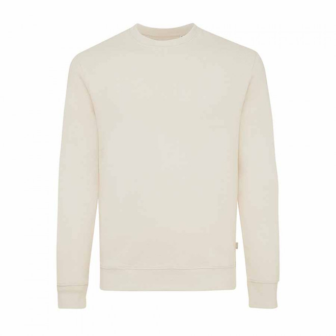 PULL PERSONNALISÉ À COL ROND IQONIQ 'DENALI' - blanc cassé