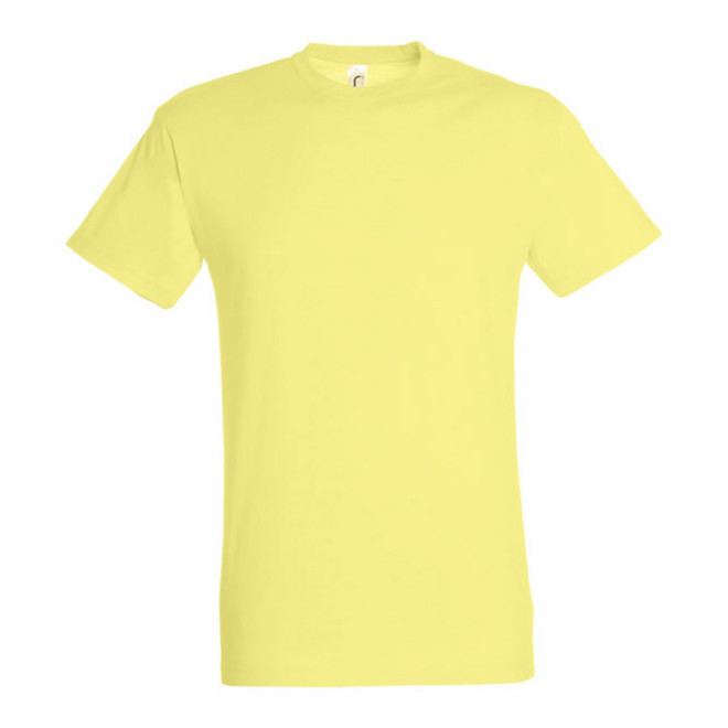 TEE-SHIRT PUBLICITAIRE HOMME 'REGENT' - EXPÉDITION EXPRESS 4 JOURS - jaune pale