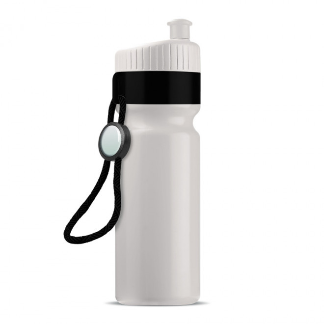 GOURDE DE SPORT PERSONNALISABLE MIX & MATCH 750 ML 'CORDI' - Blanc/noir