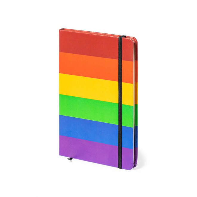 CARNET PERSONNALISABLE ARC-EN-CIEL 'AUREL' - arc-en-ciel