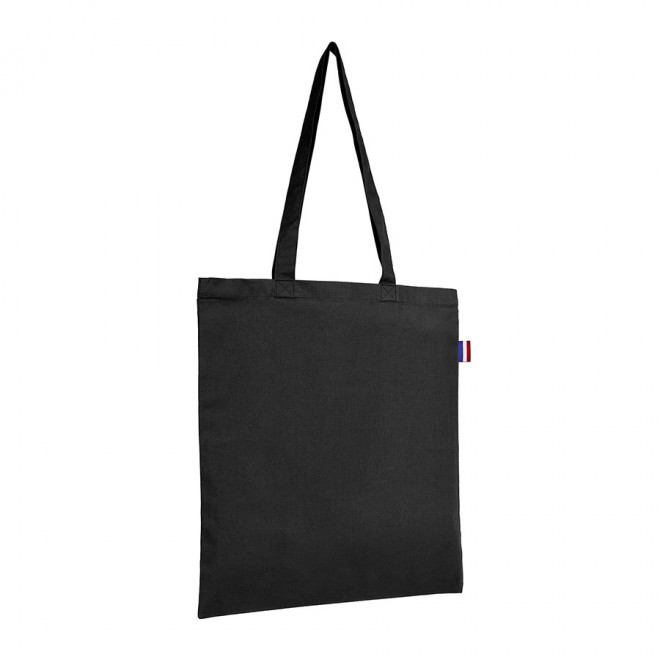 SAC PERSONNALISABLE COTON COLORE MIF 150G 'FERNAND' - noir