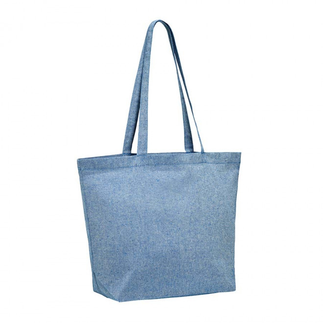 SAC CABAS PERSONNALISE 'LOROTI' - bleu chiné