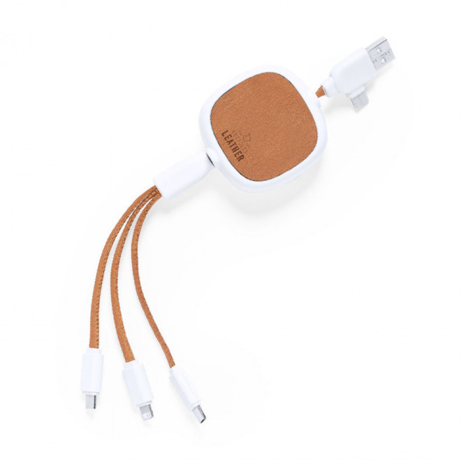 CABLE PERSONNALISABLE 'TARIA' - marron