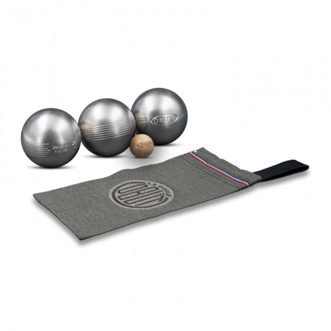 TRIPLETTE DE PETANQUE PERSONNALISABLE 'METAHK' - side