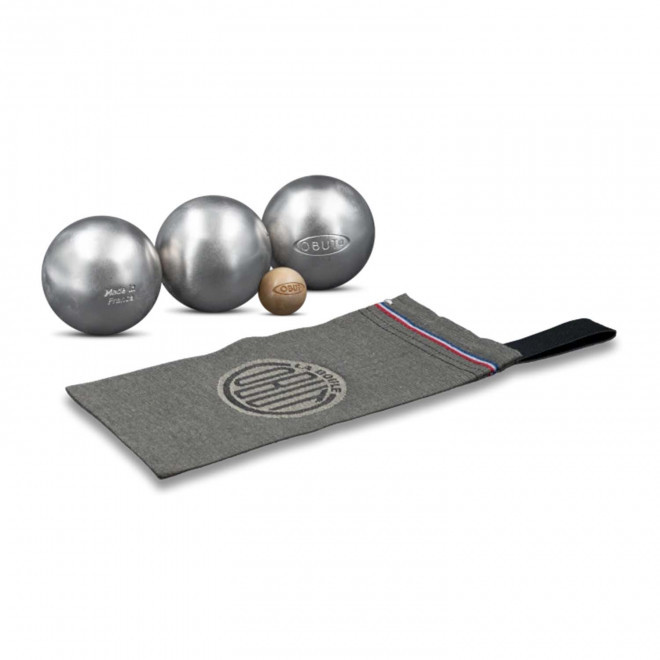 TRIPLETTE DE PETANQUE PERSONNALISABLE 'METAHK' - lisse