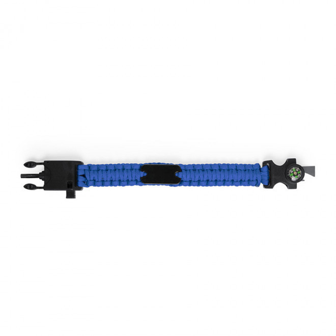 BRACELET MULTIFONCTION EN NYLON PERSONNALISABLE 'RANNE' - bleu