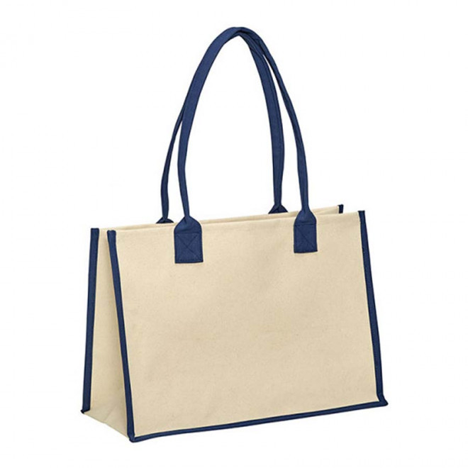 SAC SHOPPING PERSONNALISÉ 340 GR/M2 'CARRIZO' - marine