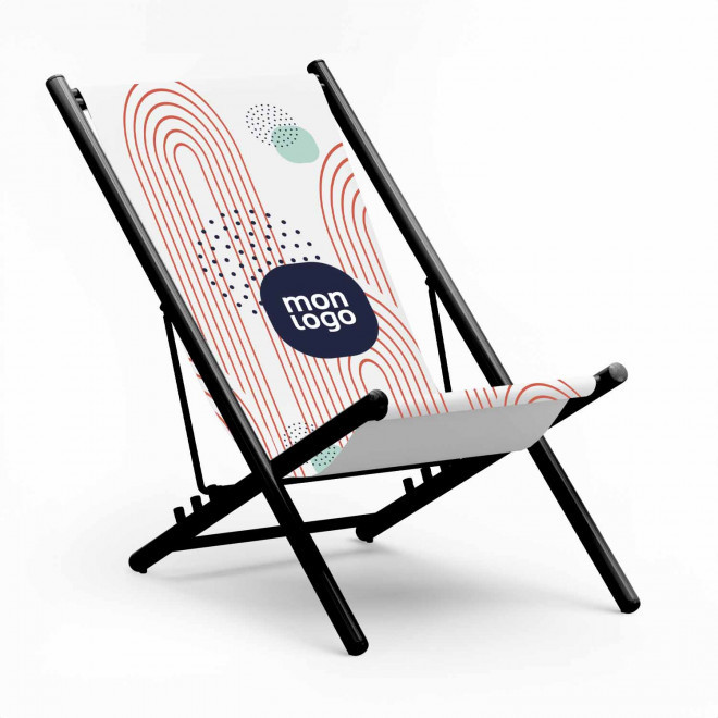 CHILIENNE PERSONNALISABLE EN ALUMINIUM 'TORMEY' - noir