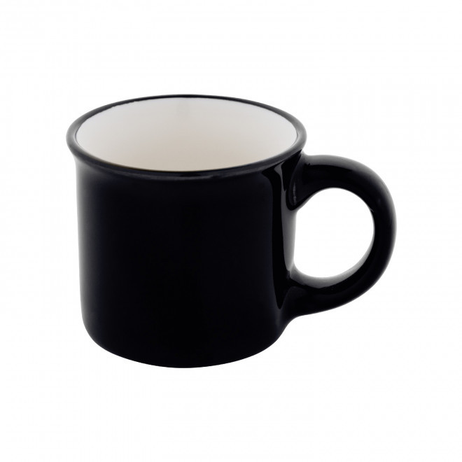 TASSE EXPRESSO 90ML PERSONNALISABLE 'RONSIO MINI' - noir
