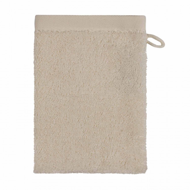 GANT DE TOILETTE EN COTON PERSONNALISABLE 'PITOU' - beige