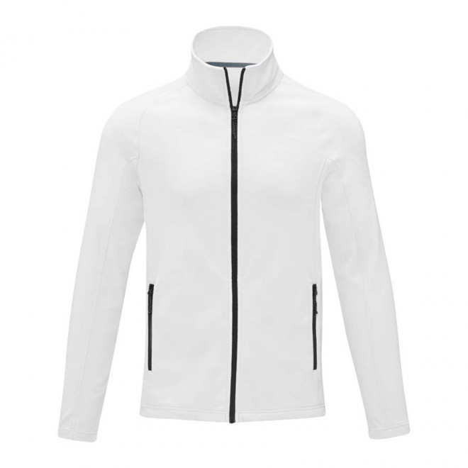 VESTE POLAIRE PERSONNALISABLE HOMME 'ZELIA' RAPIDE 4J - blanc