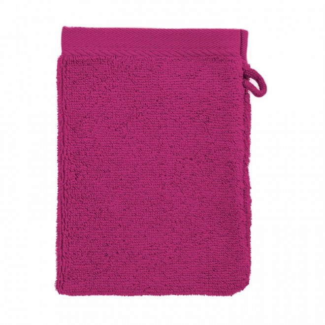 GANT DE TOILETTE EN COTON PERSONNALISABLE 'PITOU' - rose