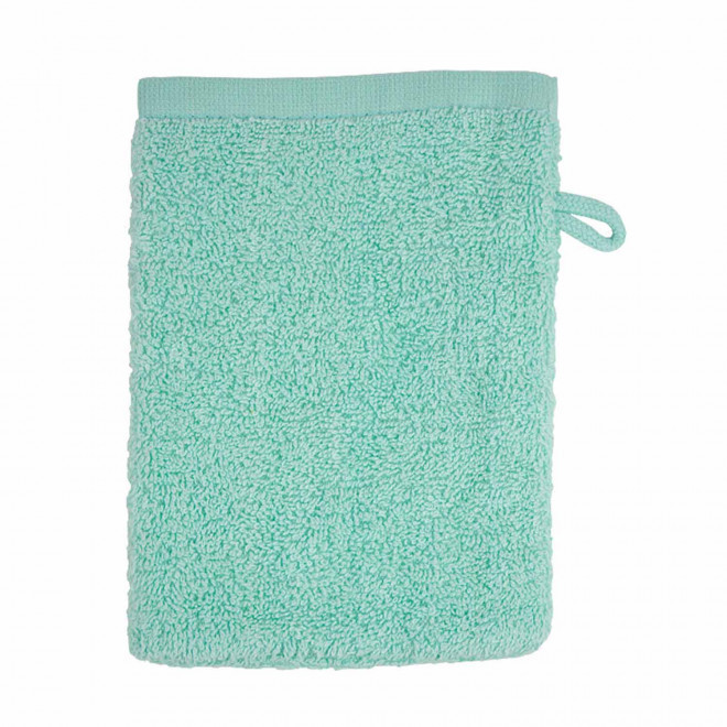 GANT DE TOILETTE EN COTON PERSONNALISABLE 'PITOU' - vert menthe
