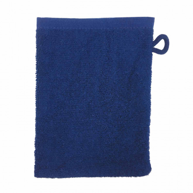 GANT DE TOILETTE EN COTON PERSONNALISABLE 'PITOU' - bleu marine