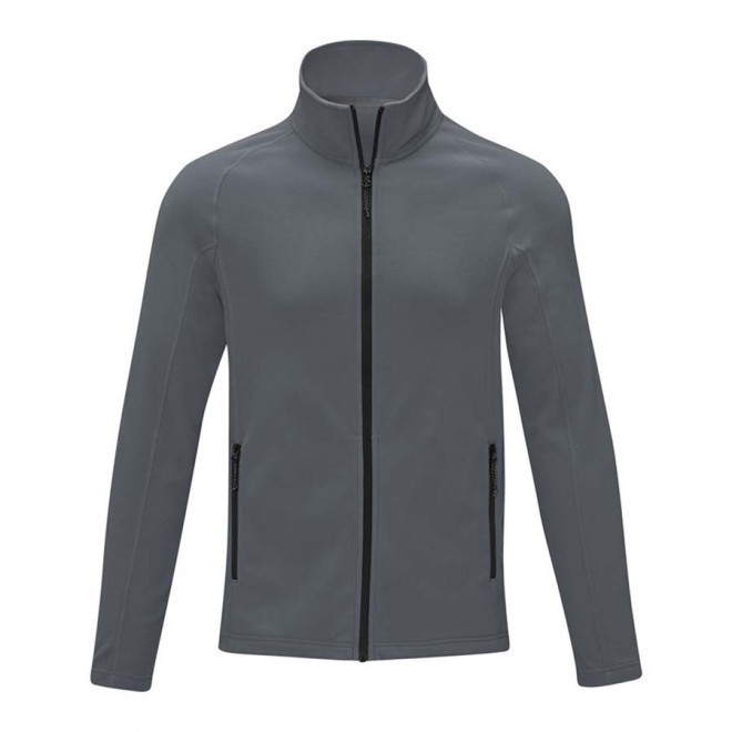VESTE POLAIRE PERSONNALISABLE HOMME 'ZELIA' RAPIDE 4J - gris