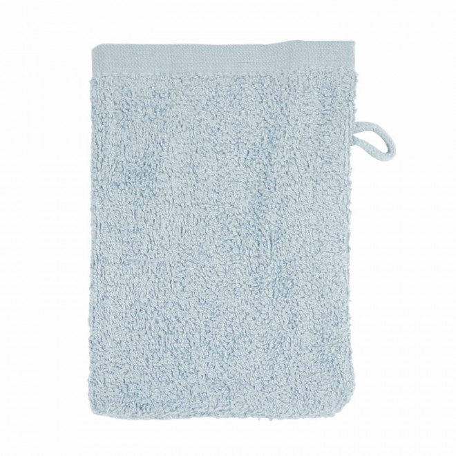 GANT DE TOILETTE EN COTON PERSONNALISABLE 'PITOU' - gris clair