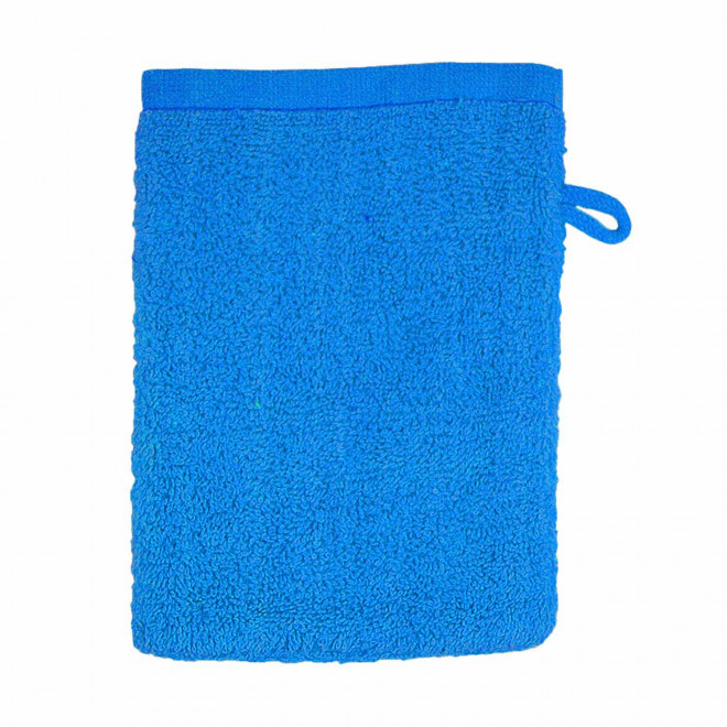 GANT DE TOILETTE EN COTON PERSONNALISABLE 'PITOU' - bleu turquoise