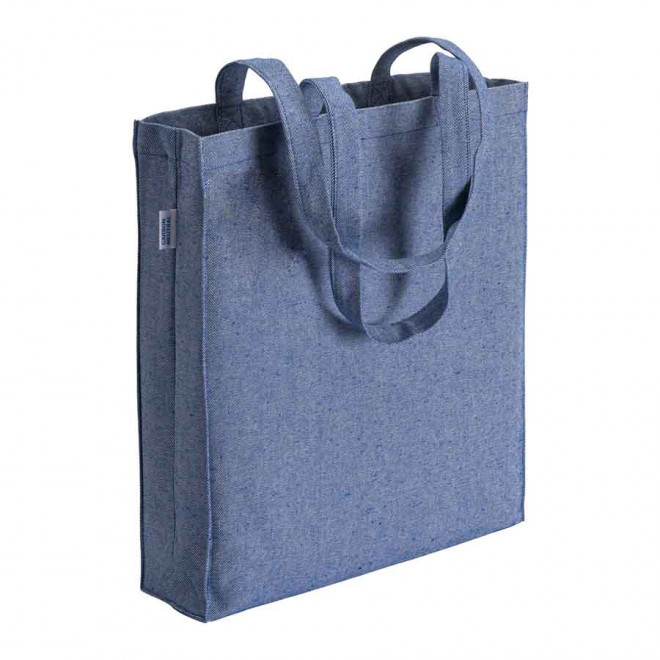 SAC PERSONNALISABLE 280G/M2 A IMPACT CARBONE NEUTRE 'MALOY SOUFFLET' - bleu