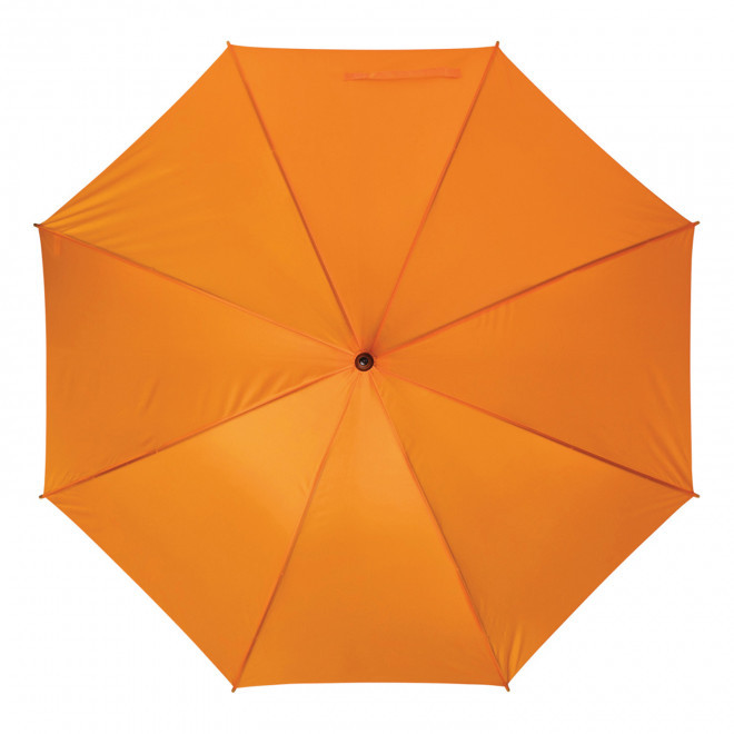 PARAPLUIE PUBLICITAIRE AUTOMATIQUE CANNE BOIS 'DUNDEE' - orange