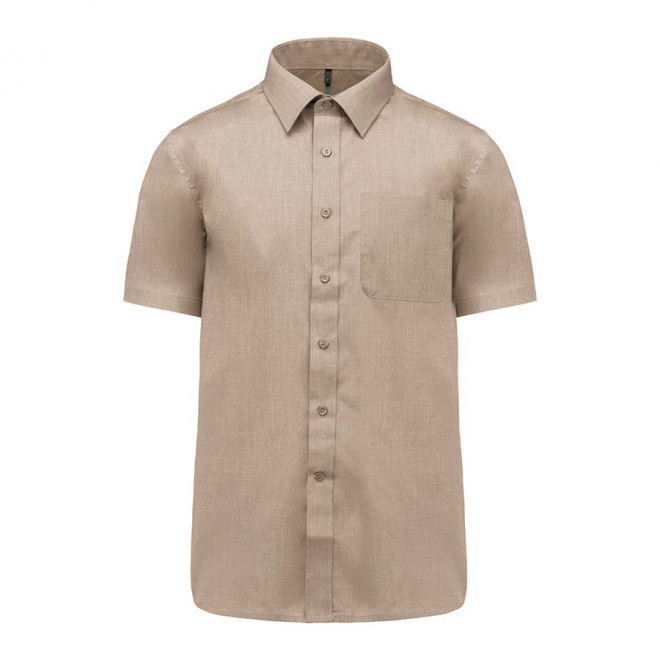 CHEMISE MANCHES COURTES PUBLICITAIRE HOMME 'KARIBAN' - angora