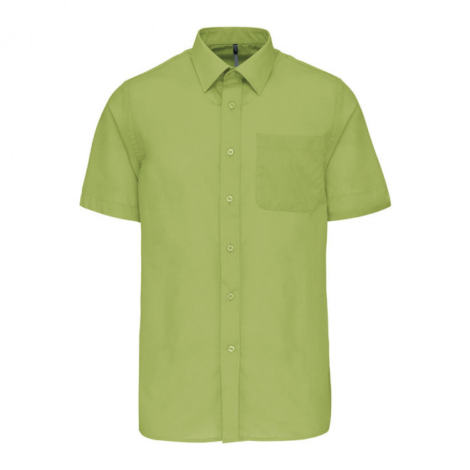 CHEMISE MANCHES COURTES PUBLICITAIRE HOMME 'KARIBAN' - lime
