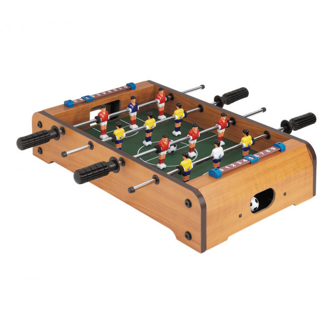 MINI BABY-FOOT DE TABLE PROMOTIONNEL 'BARCELONE' - bois