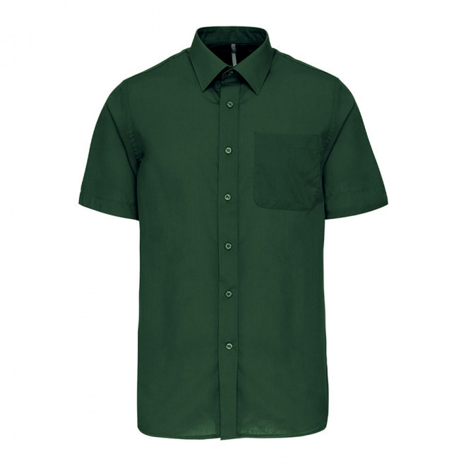 CHEMISE MANCHES COURTES PUBLICITAIRE HOMME 'KARIBAN' - forest green