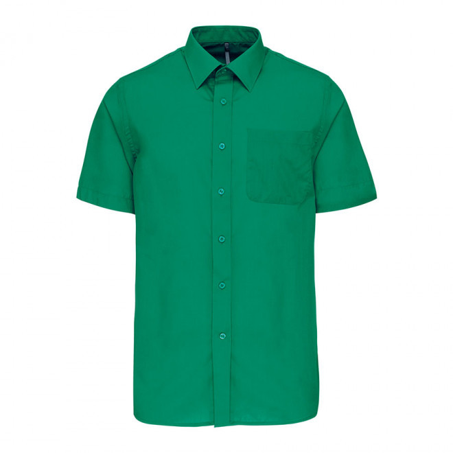 CHEMISE MANCHES COURTES PUBLICITAIRE HOMME 'KARIBAN' - kelly green