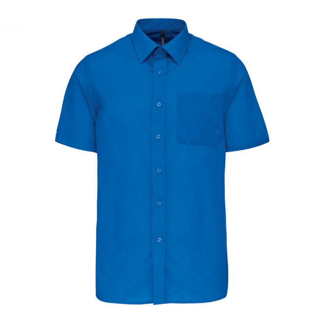 CHEMISE MANCHES COURTES PUBLICITAIRE HOMME 'KARIBAN' - bleu royal