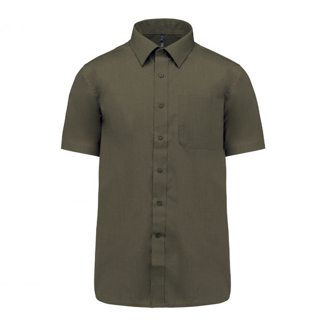 CHEMISE MANCHES COURTES PUBLICITAIRE HOMME 'KARIBAN' - kaki