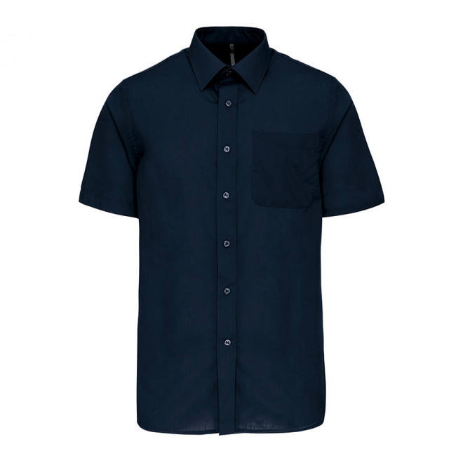 CHEMISE MANCHES COURTES PUBLICITAIRE HOMME 'KARIBAN' - navy
