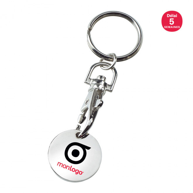 PORTE-CLÉS PUBLICITAIRE EN ÉMAIL 'EUROJETON PLUS' - métal