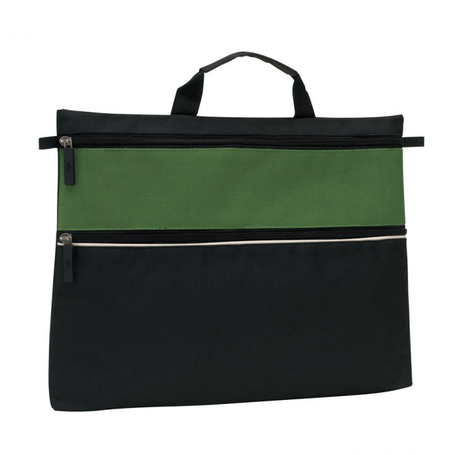 SACOCHE CONGRES PUBLICITAIRE 'NEW-YORK' - vert foncé