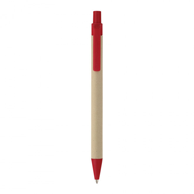 STYLO PERSONNALISABLE EN CARTON 'AMOSIS' - rouge