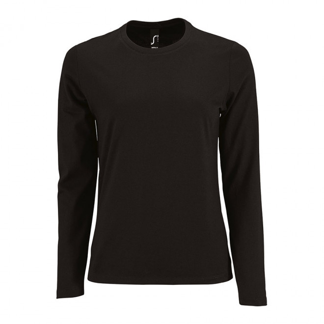 TEE-SHIRT PERSONNALISABLE FEMME ML 'IMPERIAL LSL' - noir