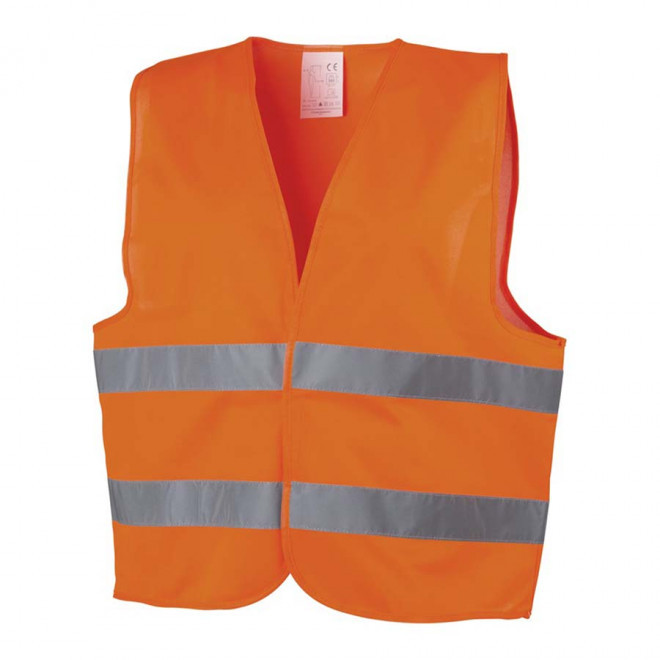 GILET DE SECURITE PERSONNALISABLE ADULTE 'FLUOSECU' - orange