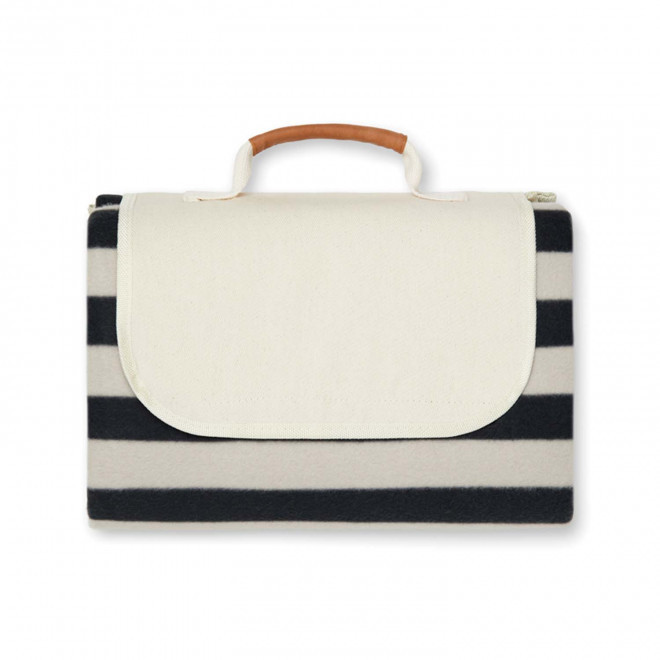 COUVERTURE DE PIQUE-NIQUE PERSONNALISEE 'LIONI' - noir